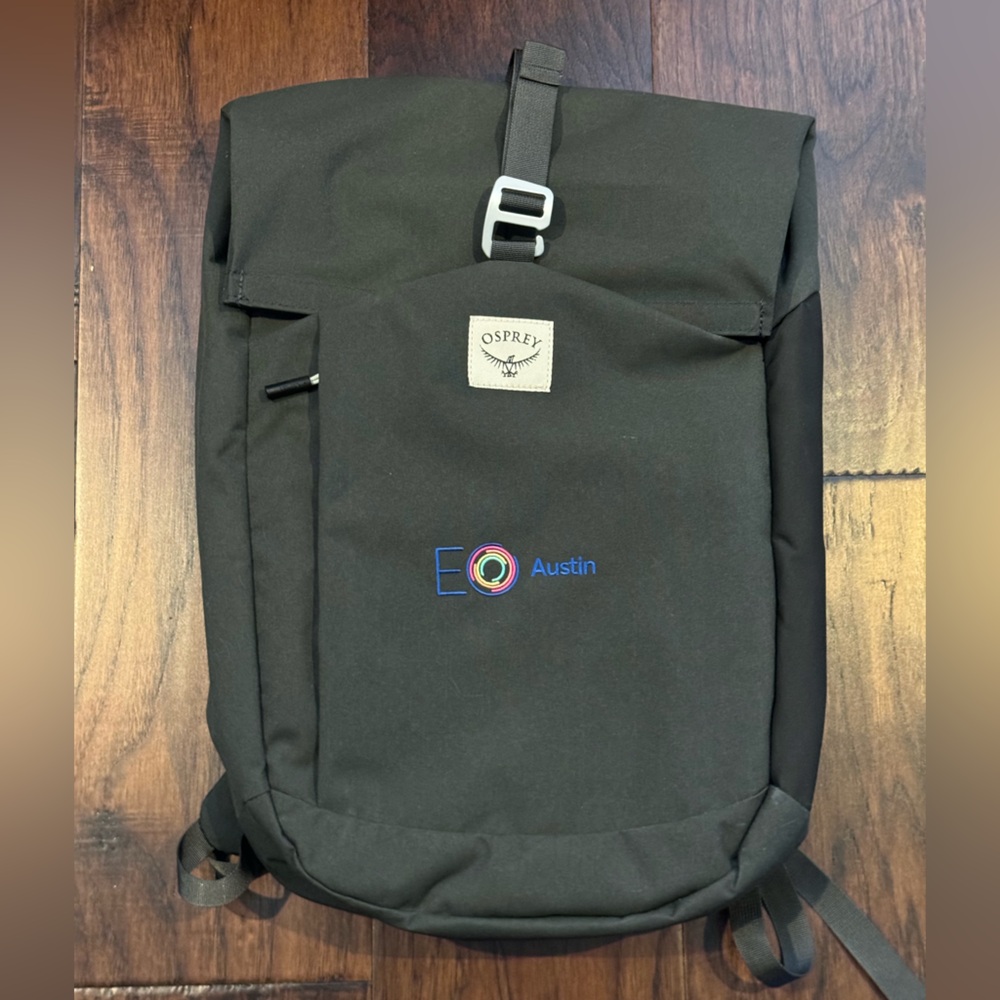 Osprey Arcane Roll Top Backpack Laptop Protector Gray Hiking Outdoor School EUC